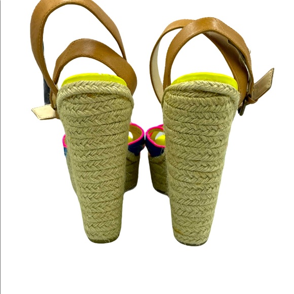 ENZO ANGIOLINI Neon Rope Wedge Heel - Picture 5 of 8